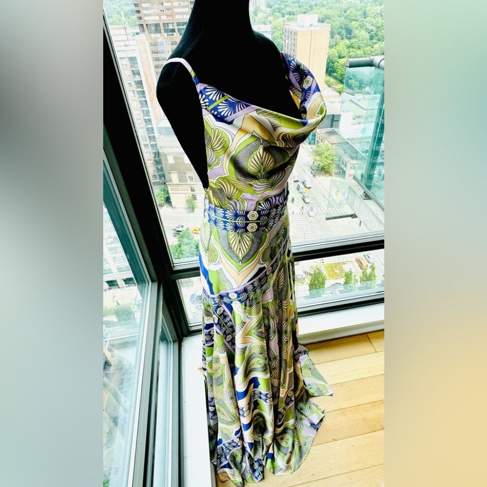 🆕 BRONX & BANCO 🧿 NWOT Leo Bali Gown - SIZE S - US 4 - Picture 6 of 16